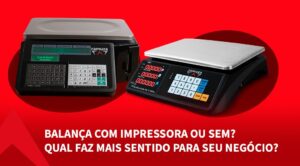 Balança comercial Ramuza com e sem impressora comparadas para diferentes tipos de negócios e operações de varejo